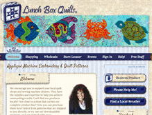 Tablet Screenshot of lunchboxquilts.com